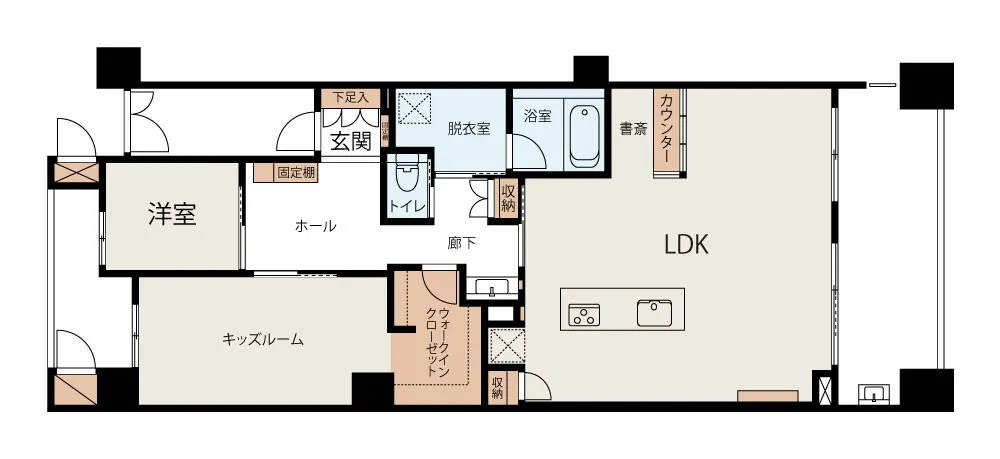 リノベーション後の間取り図