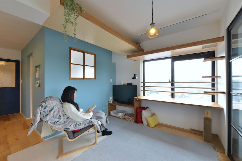 vol.54【リノベ|インタビュー】猫と私がくつろげる、出窓コーナー「陽だまりスペース」のある家