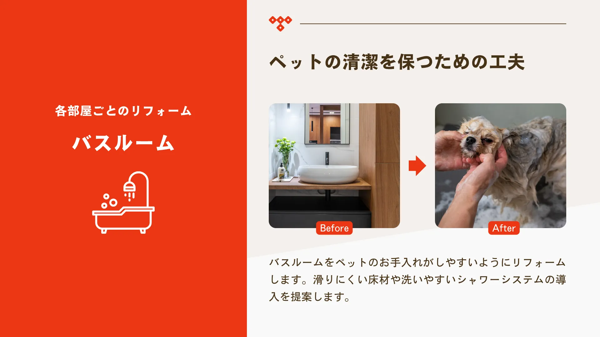 ペットと共に快適な暮らし