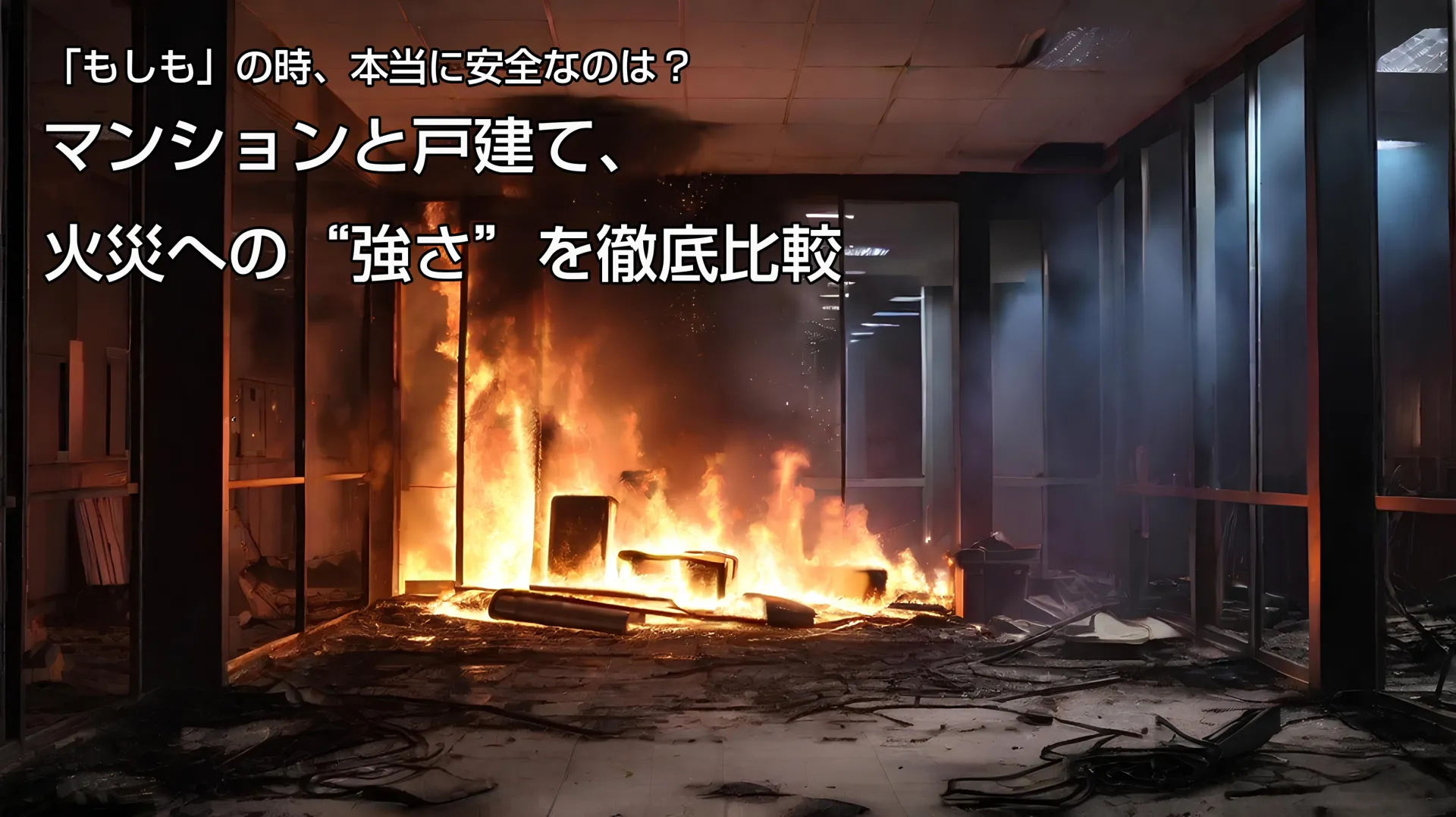【コラム】「もしも」の時、本当に安全なのは？マンションと戸建て、火災への“強さ”を徹底比較