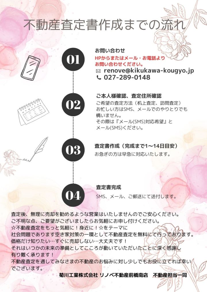 ☆不動産査定の流れ☆