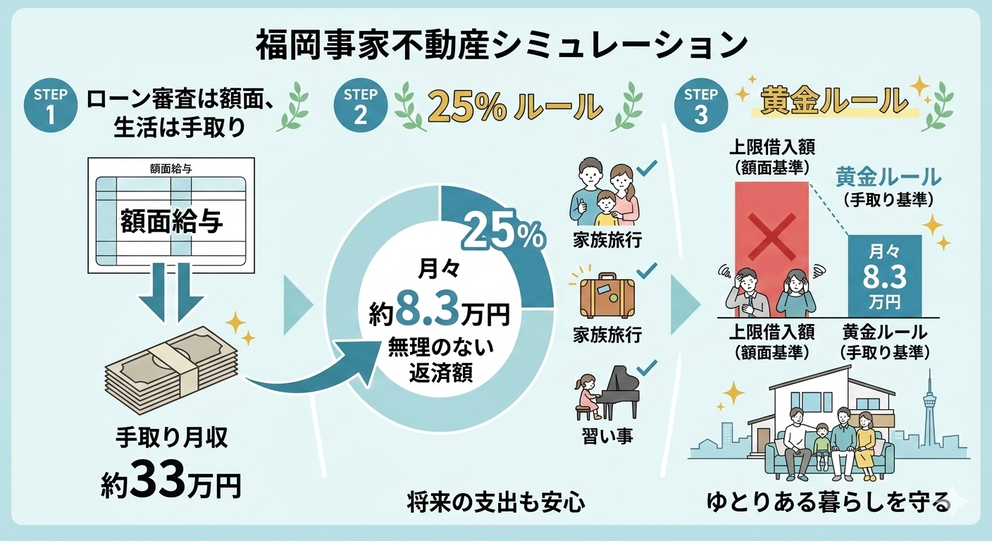 【福岡版】住宅ローンは年収の何倍が目安？後悔しないマイホーム資金計画の立て方