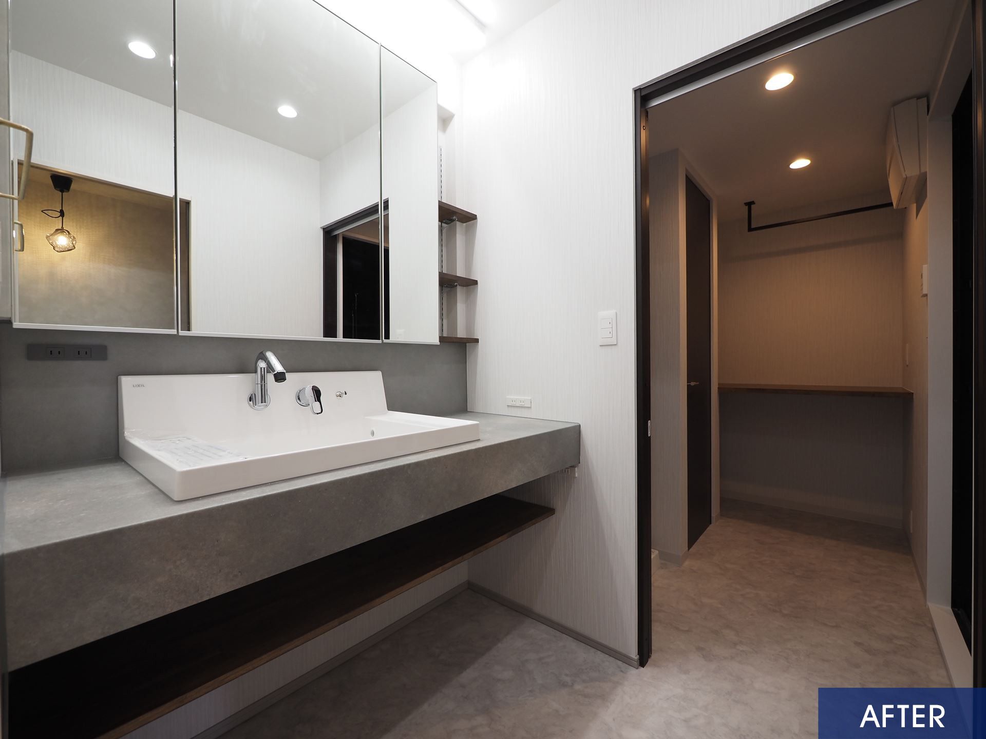 グレー×木目の洗練されたホテルライクな暮らし