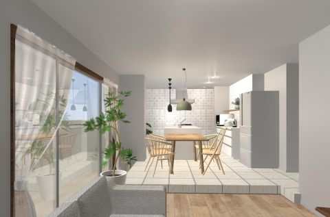 リノベーション例（キッチン・ダイニング）※掲載画像はリノベーション例となります。