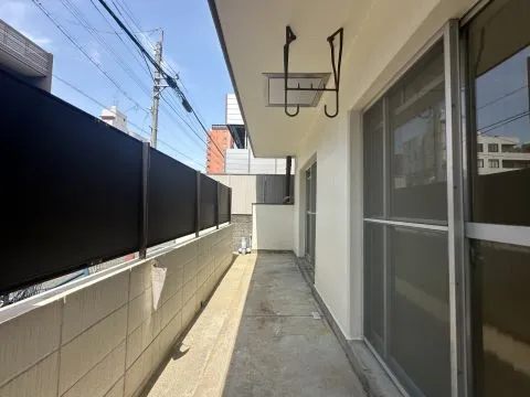 奥行があり、広々としたテラス◎