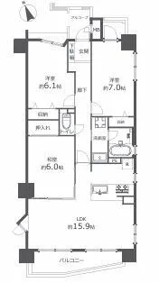 高層階の角部屋です！開放的な空間を是非見に来てください！