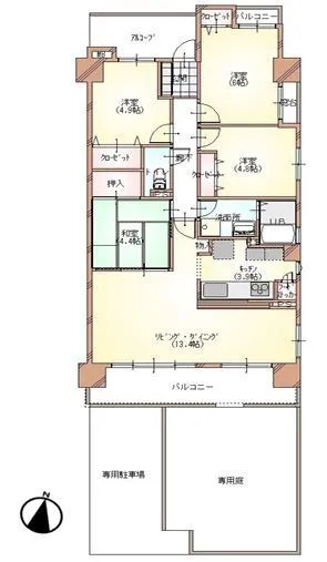 守山区で4LDKのリフォーム済みのマンションでこの価格は必見です!