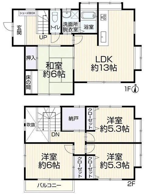 ファミリーにぴったりな4SLDKの戸建物件です。お部屋数も多いのでライフスタイルに合わせてご使用いただけます。