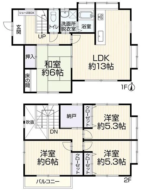 ファミリーにぴったりな4SLDKの戸建物件です。お部屋数も多いのでライフスタイルに合わせてご使用いただけます。