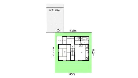 1階間取り+区画図