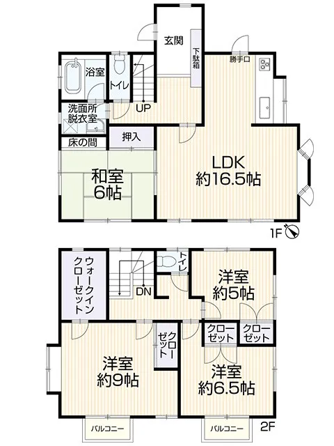 広々とした間取りでファミリーでゆとりをもって暮らしていただけます。お部屋数も充実しておりますのでお子様のお部屋も確保できます。