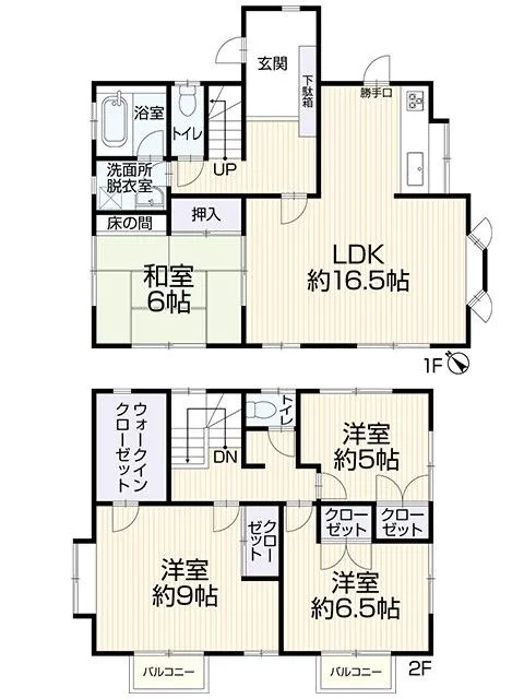 広々とした間取りでファミリーでゆとりをもって暮らしていただけます。お部屋数も充実しておりますのでお子様のお部屋も確保できます。