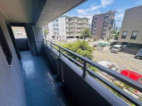 北側バルコニーです。お洗濯ものを干すこともできます。