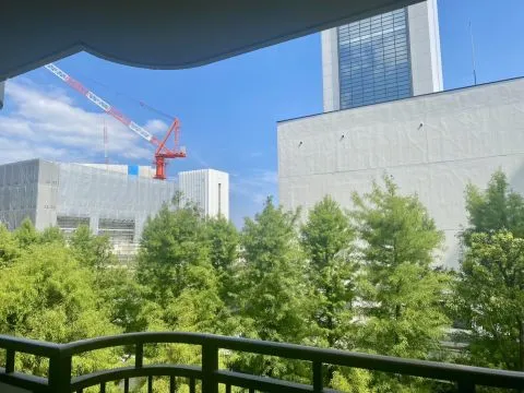 二面バルコニーからは緑が見えて癒されます。通風・日当たりも良好です♪
