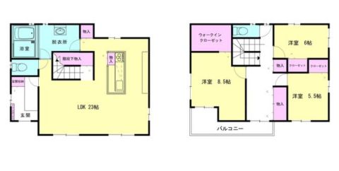 南向きで陽当たり良好