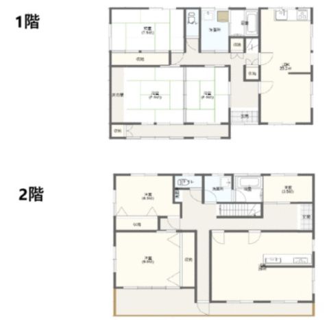 各階にLDK・浴室・玄関ドア付き