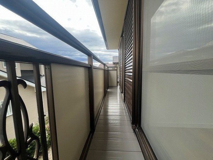 2階の南側バルコニーです。