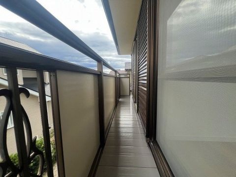 2階の南側バルコニーです。