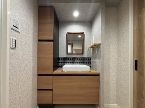 身支度の気分をあげてくれる洗面台