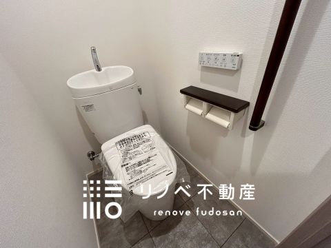 ウォシュレットは交換工事済みで、清潔かつ安心してご利用いただけます