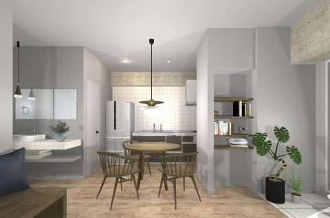 リノベーション例（ダイニング）※掲載画像はリノベーション例となります。