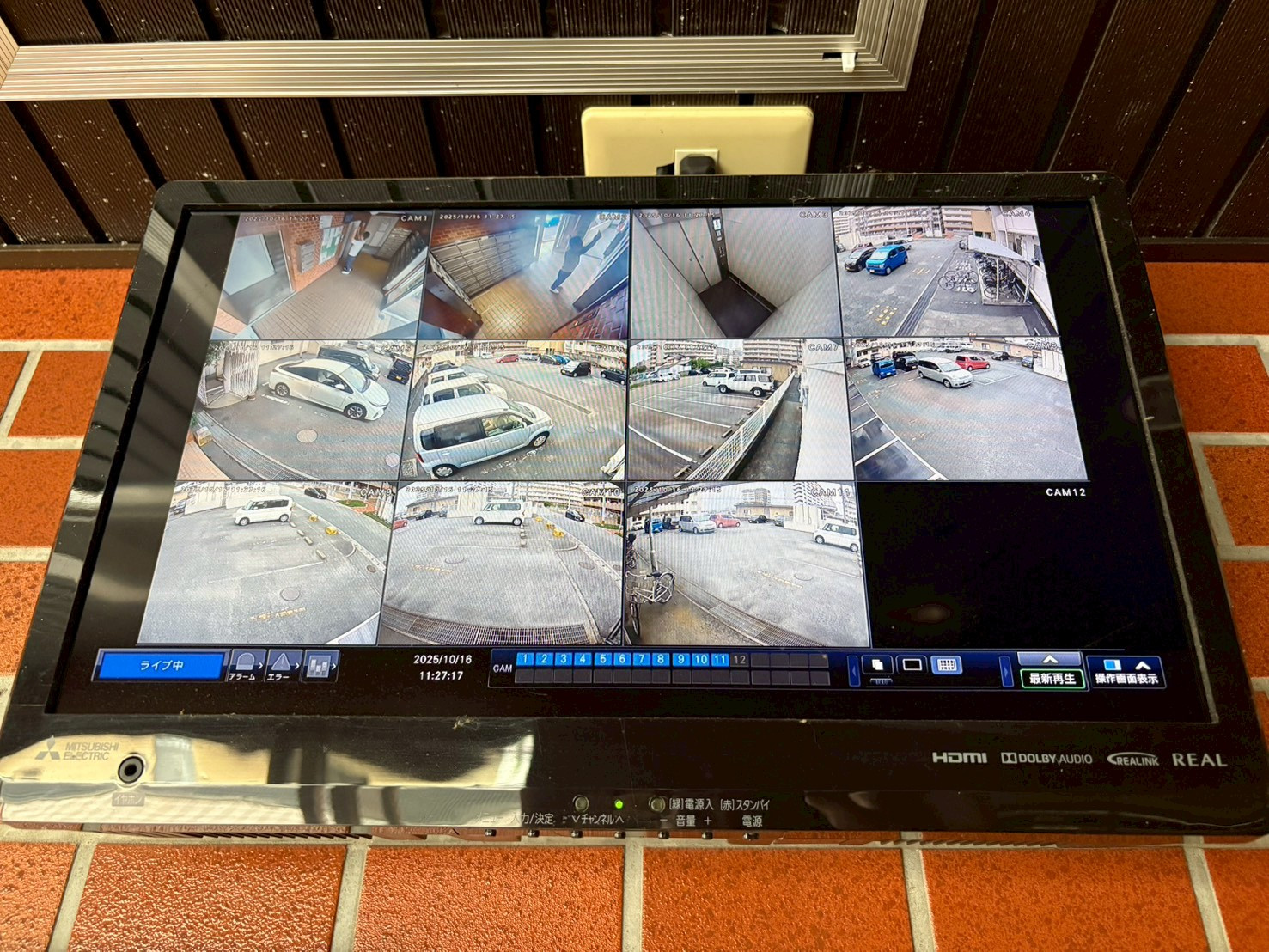 安心の防犯カメラも設置されております。