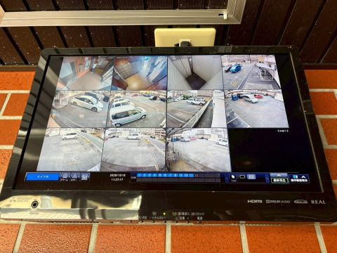 安心の防犯カメラも設置されております。