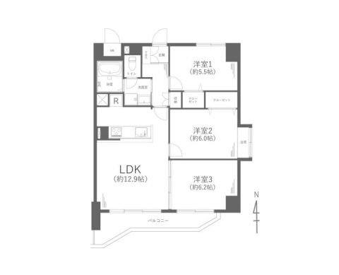 ３ＬＤＫ間取り図