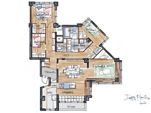 【リノベーション参考プラン２】間取りも素材も照明計画もすべてを自由に設計できるオーダーメイドリノベー
