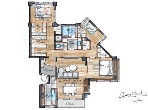 【リノベーション参考プラン１】間取りも素材も照明計画もすべてを自由に設計できるオーダーメイドリノベー