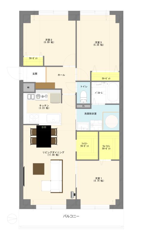 リノベーションイメージ平面図