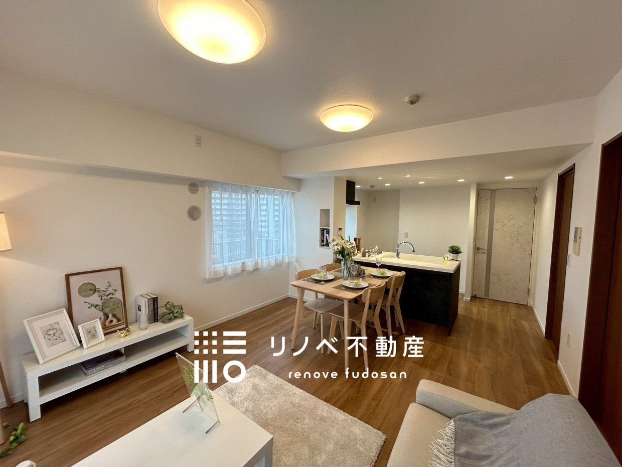 広々14.5帖LDK！光が差し込む2面採光＆人気のカウンターキッチン。