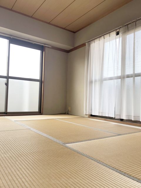 約6帖の和室です。のんびり畳でお昼寝も気持ちがよさそうですね。
