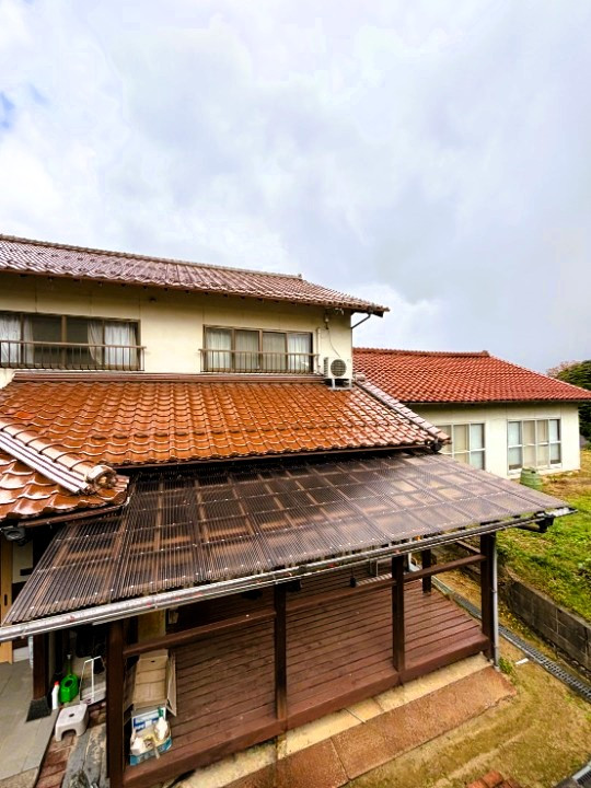 ウッドデッキがあります