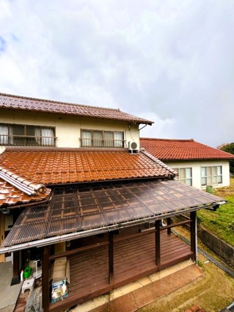 ウッドデッキがあります