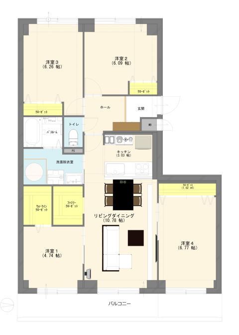 リノベーションイメージ平面図