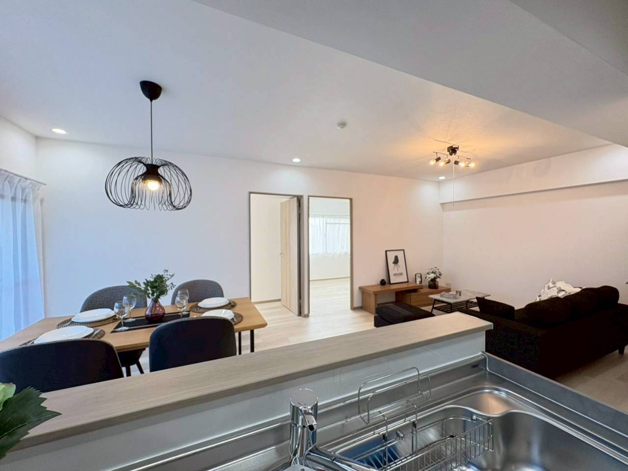 リビング別角度です。