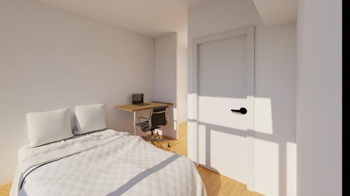 【室内】アメリカの昔のアパートメントのように