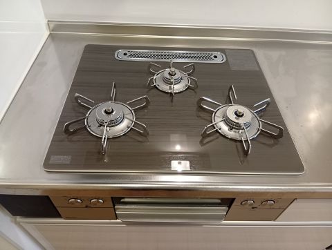 【ガスコンロ】 パロマ製ビルトインコンロ 『北欧デザインシリーズ』 ガラストッププレートの 新色『ノルディックウォルナット』