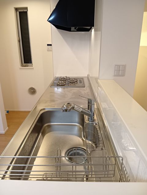 広いシンクでお料理がはかどります。