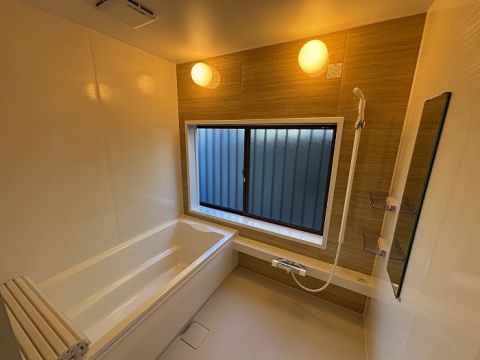 浴室も新品交換済みです。綺麗なお風呂でのんびりリフレッシュタイム。