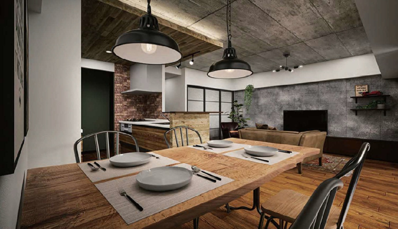 リノベーション完成イメージ図です。 ※実際の間取りとは異なります。