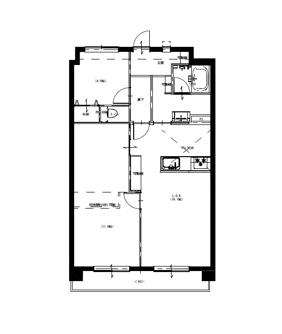 完成間取り予定。