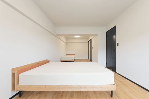 広々とした明るい室内です。将来的には間仕切り壁を増設することでお部屋を分けることもできます。