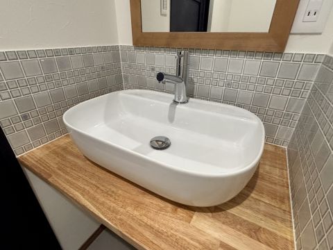 既製品にはない造作洗面で気持ちのいい身支度を