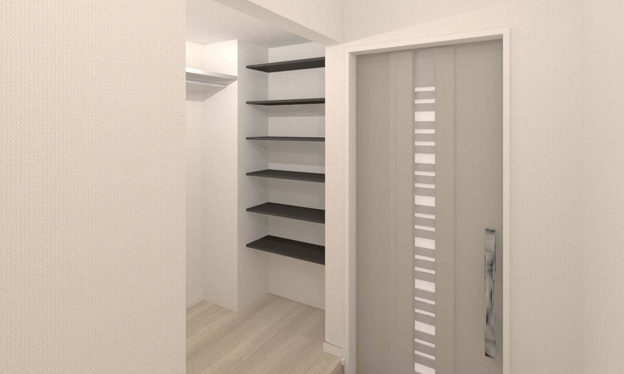 玄関イメージパース