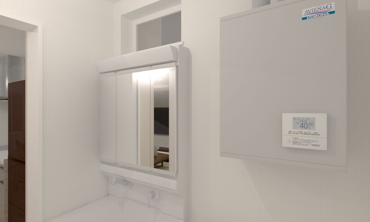 洗面化粧台イメージパース