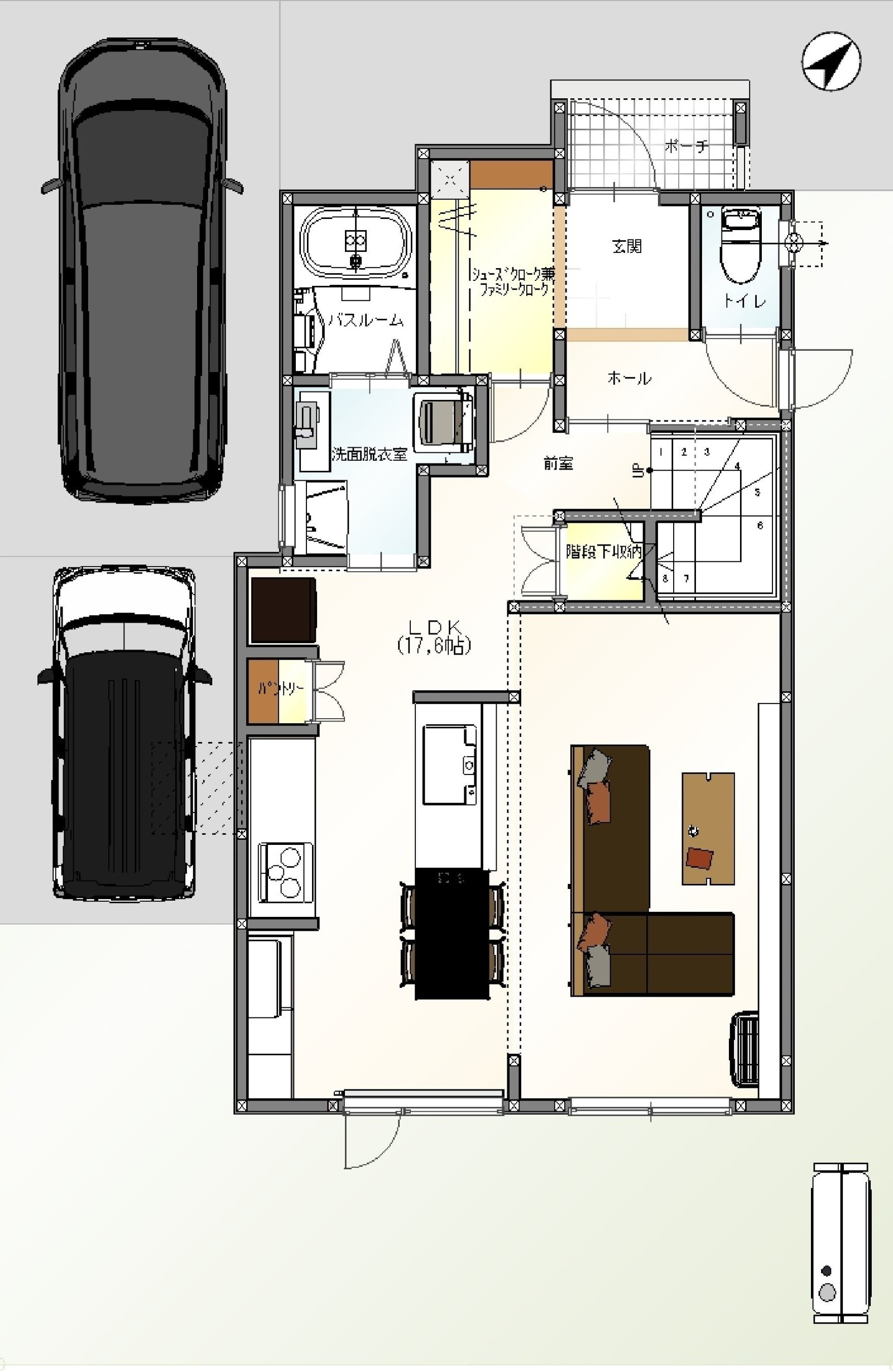 改修後1階平面図
