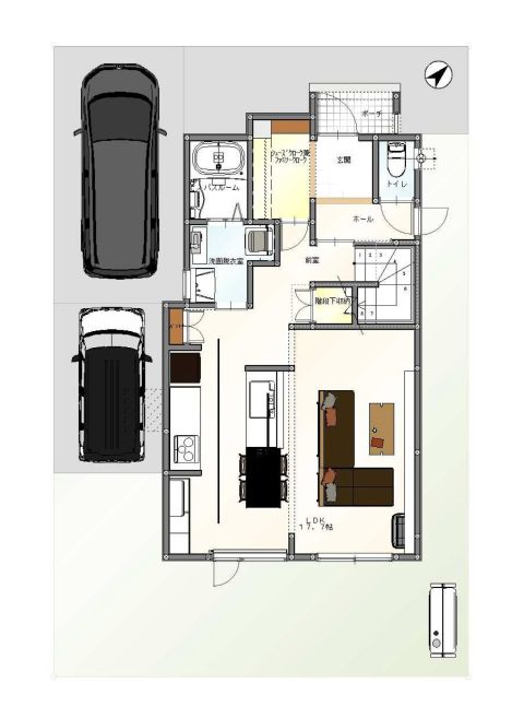 改修後1階平面図