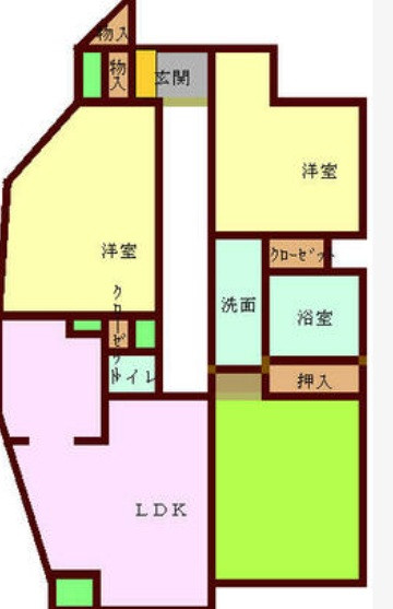 南向きで陽当たり良好